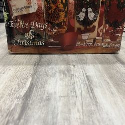 Indian Glass 'Twelve Days of Christmas Glass Set