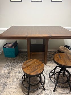 Dining table and 3 stools