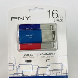 Pny usb2.0 3 pack 16GB