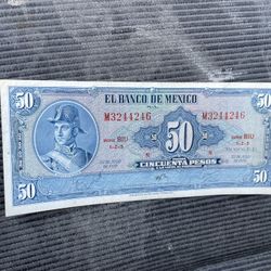 Billete Antiguo De Mexico 🇲🇽 