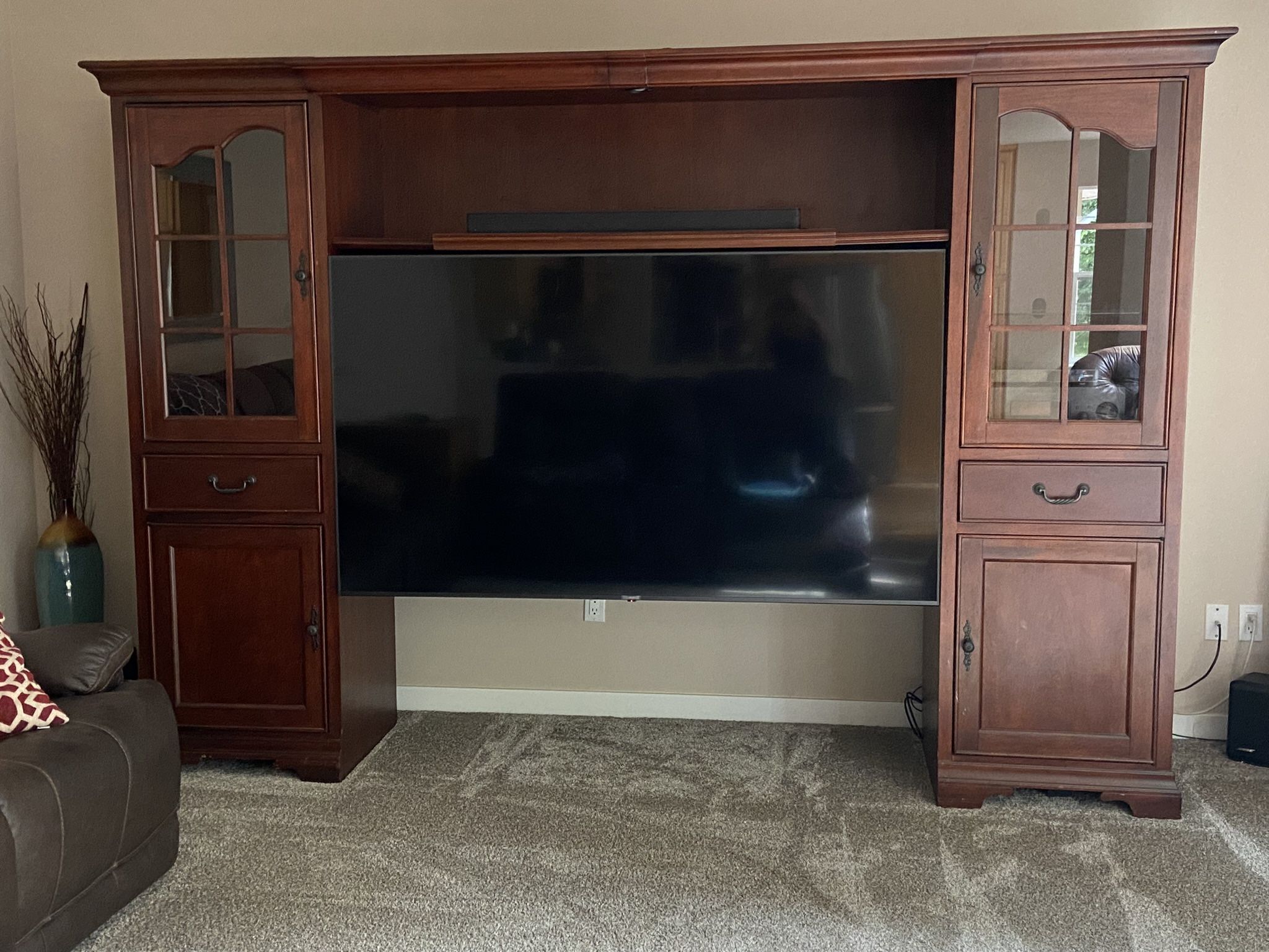 Cherry wood Entertainment Center