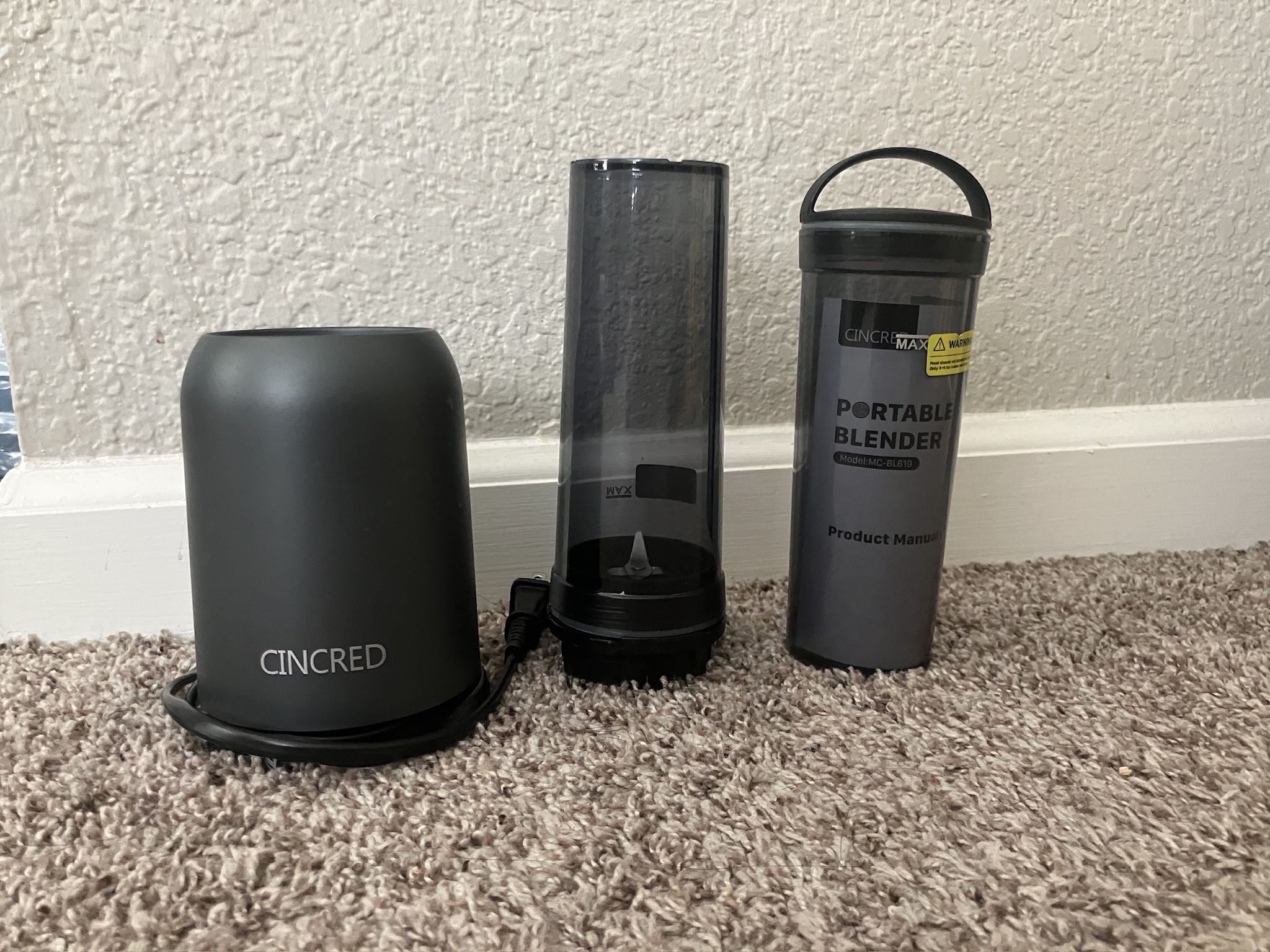 Cincred Portable Blender Model MC-BL619- Used Good Condition