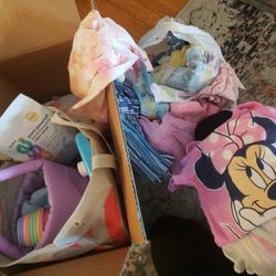 Girl Baby Clothes, Toys, And Shoes 