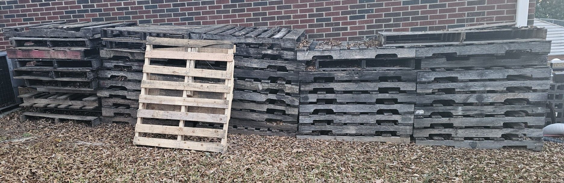 45 Pallets; FREE, Must Pick Up