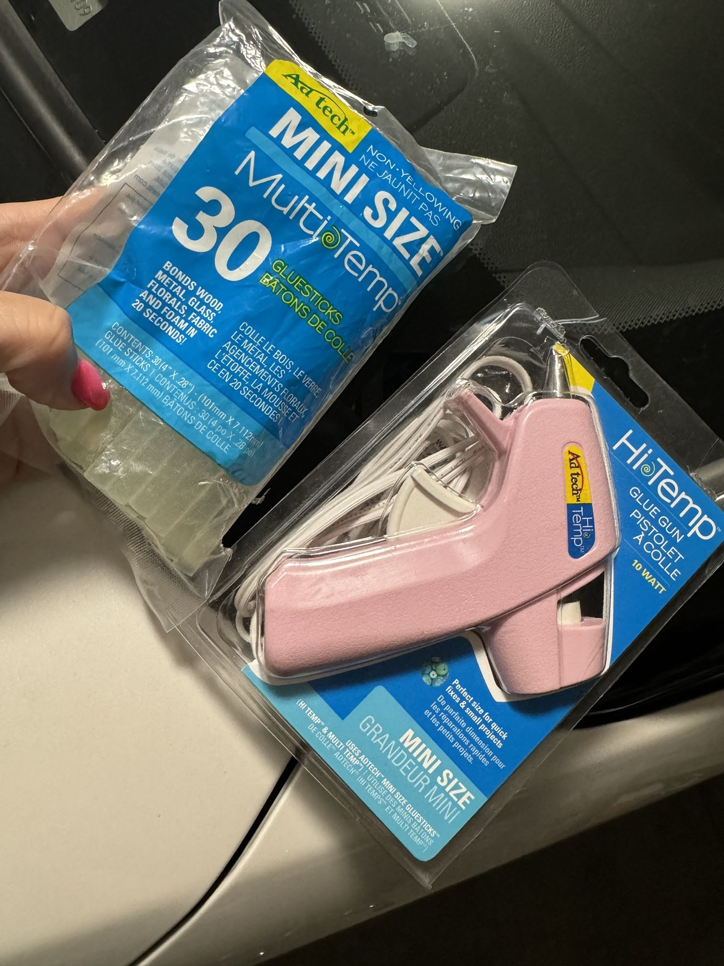 Pink Mini Heat Gun And Glue Sticks