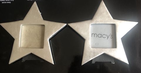 2 Piece Macy’s Silver Star Photo Frames