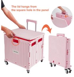 Folding Utility Pink Cart