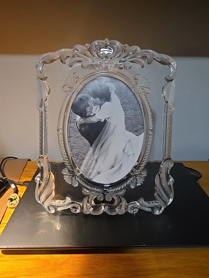 Vintage Mikasa Crystal Princess Picture Frame Wedding Photo Never Used