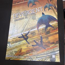 DIVERGENT Movie Poster - IMAX Promo Flyer - 19.5 X 13.5- SHAILENE WOODLEY