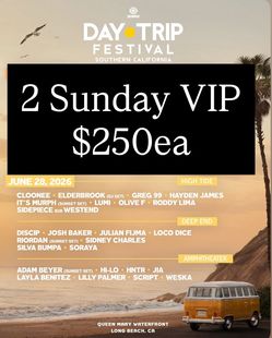 Day trip festival 2x Sunday VIP