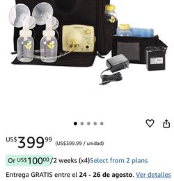 Medela electric breast pump/ extractor de leche eléctrico