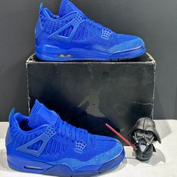 Nike Air Jordan 4 Retro ‘Flyknit Blue’: Men’s Size 10.5