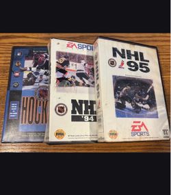 Sega Genesis NHL Hockey Game Lot of 3