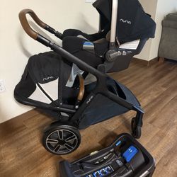 Nuna Demi  grow Stroller and Car seat 