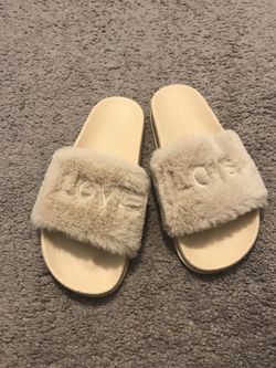 Furry slippers