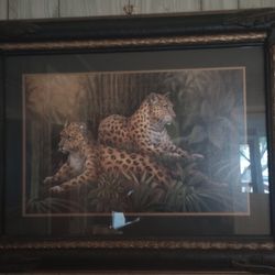 Living Room Leopard Frame Decor 