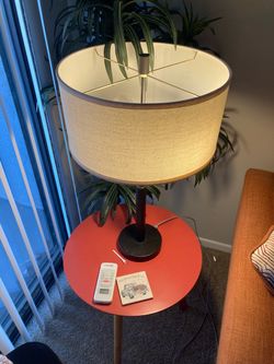 Lamp with table