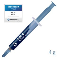 ARCTIC MX-4 (incl. Spatula, 4 g) - Premium Performance Thermal Paste for All Processors (CPU, GPU - PC), Very high Thermal Conductivity, Long Durabili