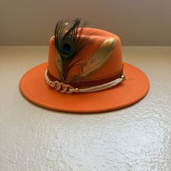 Sombrero,Artesanal  Decorado , Color Baraja.