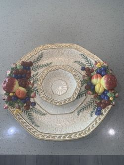 Mid Century Classic Fits And Floyd Chip And Dip Platter