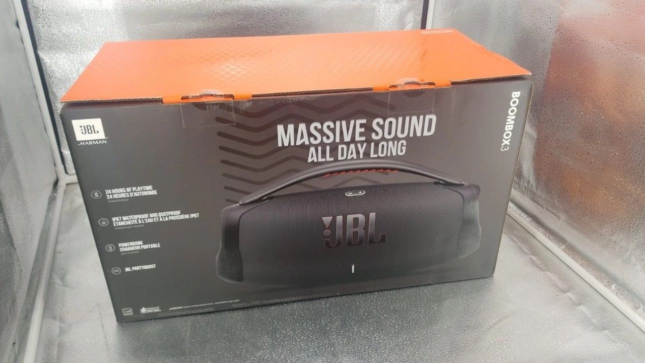 NEW JBL Boombox 3 Portable Waterproof Bluetooth Speaker - Black