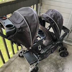 Baby Trend Sit n Stand Double Stroller/Carseat 