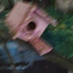 Small Birdhouse Handpainted