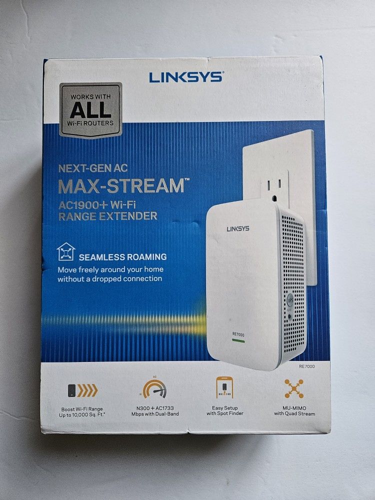Linksys Next-Gen Max-Stream AC1900+wi-fi Range Extender