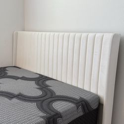Queen bed frame with mattress