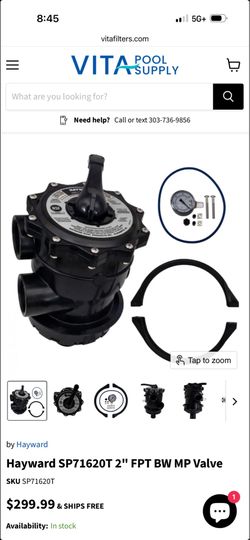 new Hayward Valve