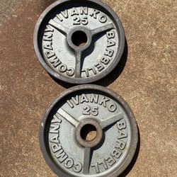 Pair Of 25 LB Only Plates 2” Hole 