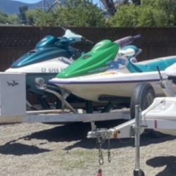 2 Jet Skis With Double Trailer 1997/1995