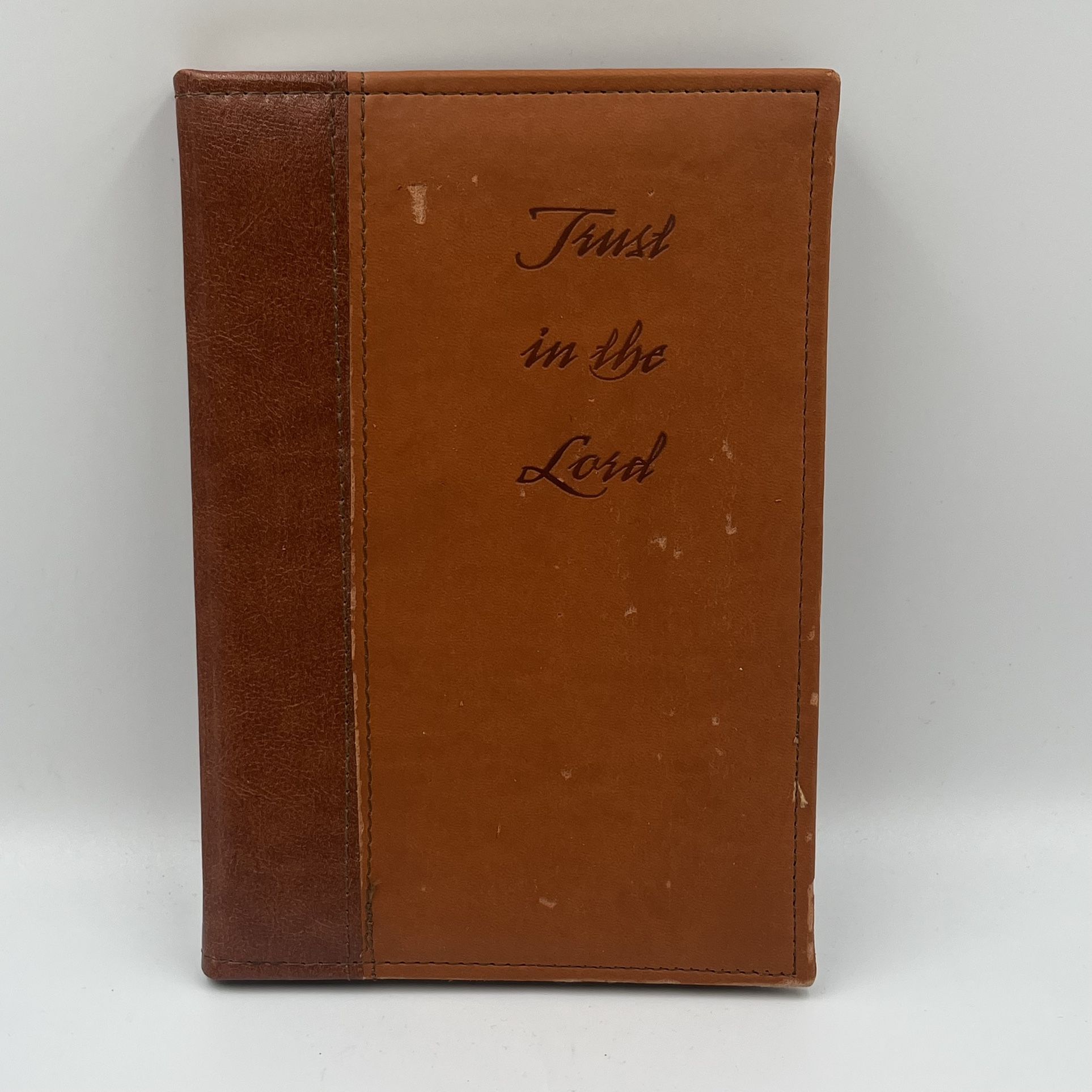 Trust In The Lord Writing Journal By Gibson Diary Leather Cover 6” X 9”