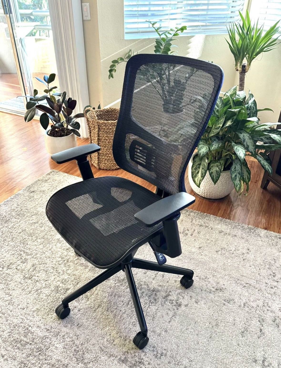 Union & Scale FlexFit Kroy Ergonomic Staples Mesh Swivel Task Office Chair, Black