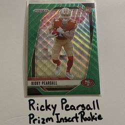 Ricky Pearsall San Francisco 49ers WR Prizm Short Print Insert Rookie Card. 