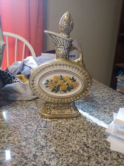 Rose Jimbeam Decanter