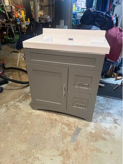 Bathroom Vanity and Sink Top - slightly used