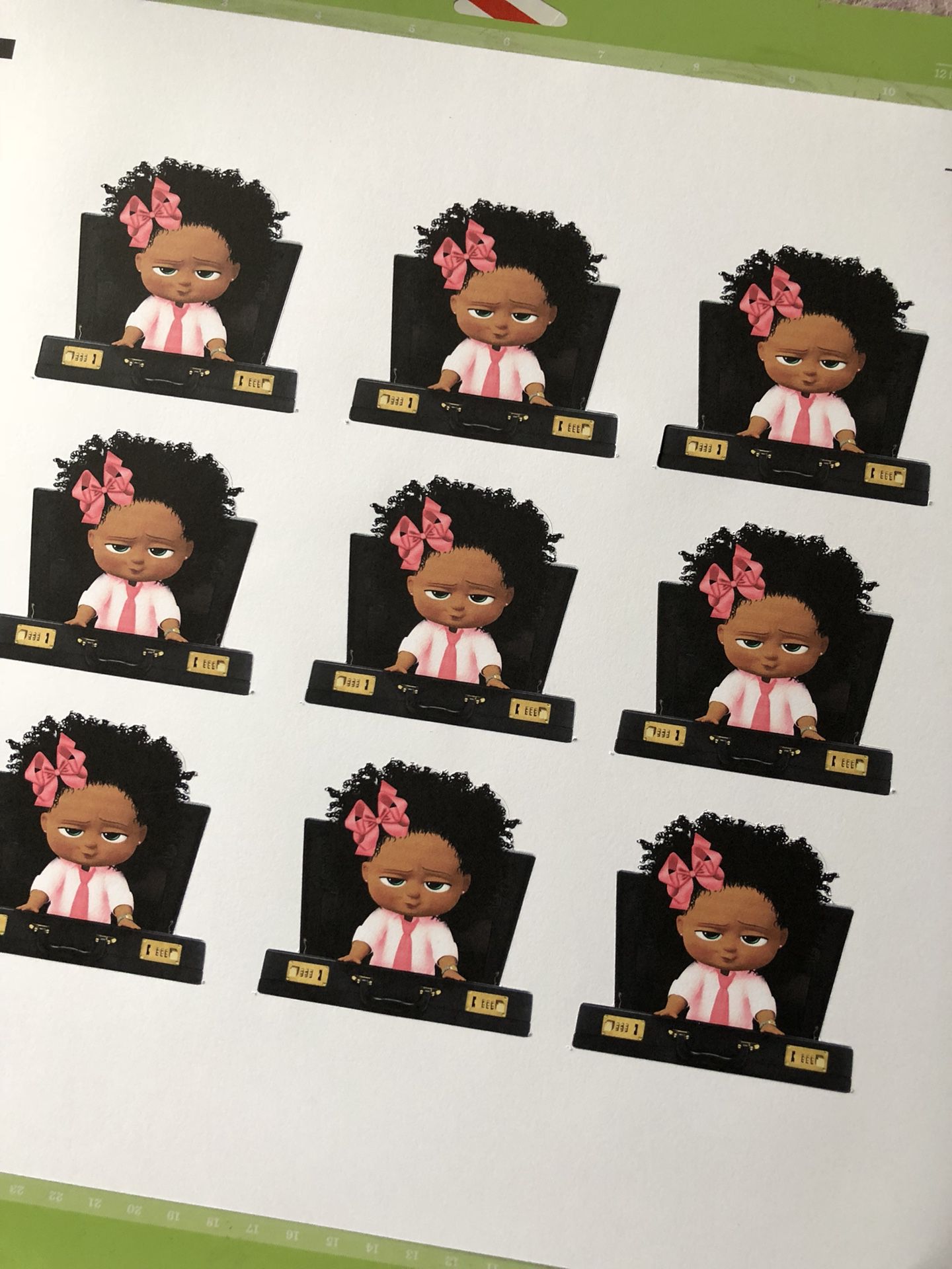 Boss Baby Afro Puff Black Girl Birthday Party Favors