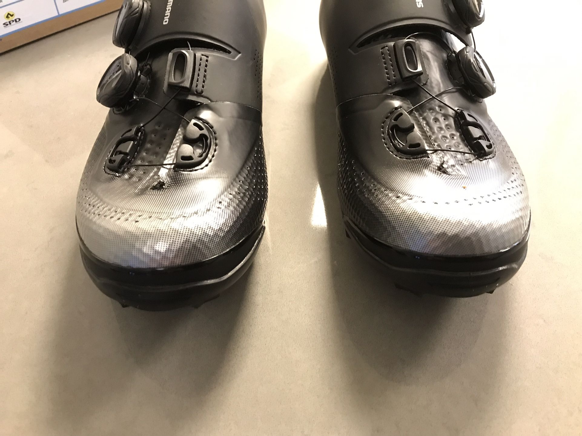 SHIMANO SH-XC702 XC7 MTB Bicycle Shoes Black / Silver EUR 41.0 US 7.5-8