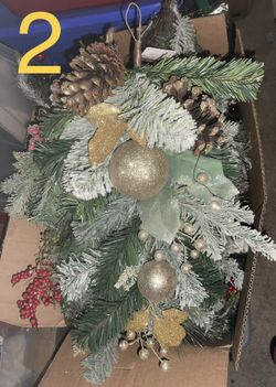 New Various Artificial Christmas Teardrop Decor (Vary 18”-20”) $10 each