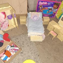 1960s Barbie Doll Bedroom Set And More