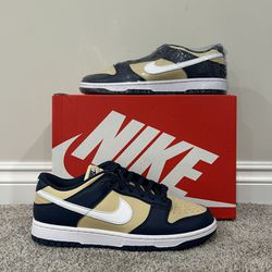 Nike Dunk Low Next Nature Midnight Navy Gold