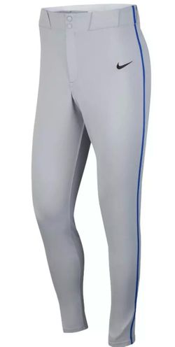 Nike Baseball Pants with Royal Blue Piping