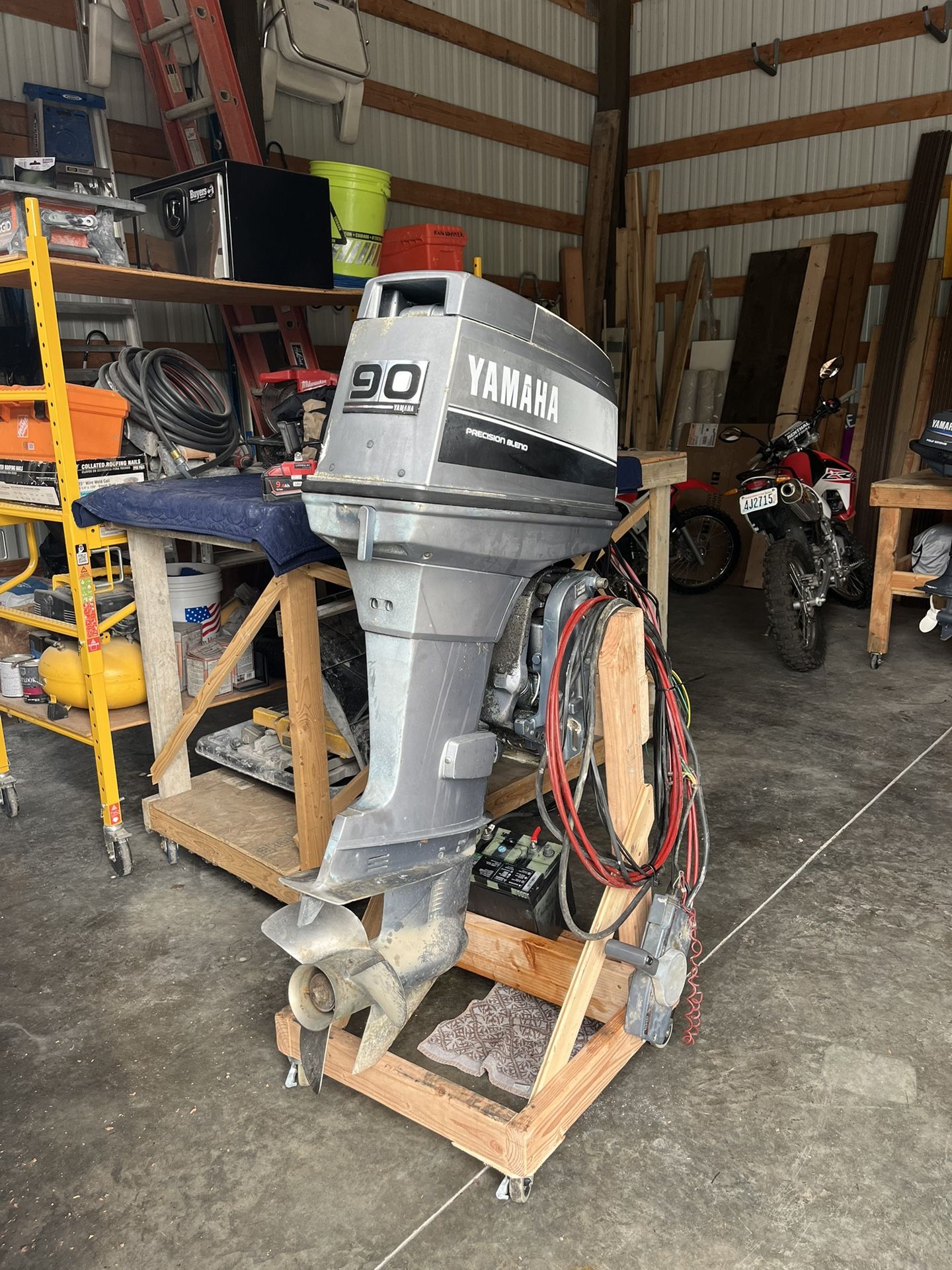 1989 90hp 20” Yamaha Outboard