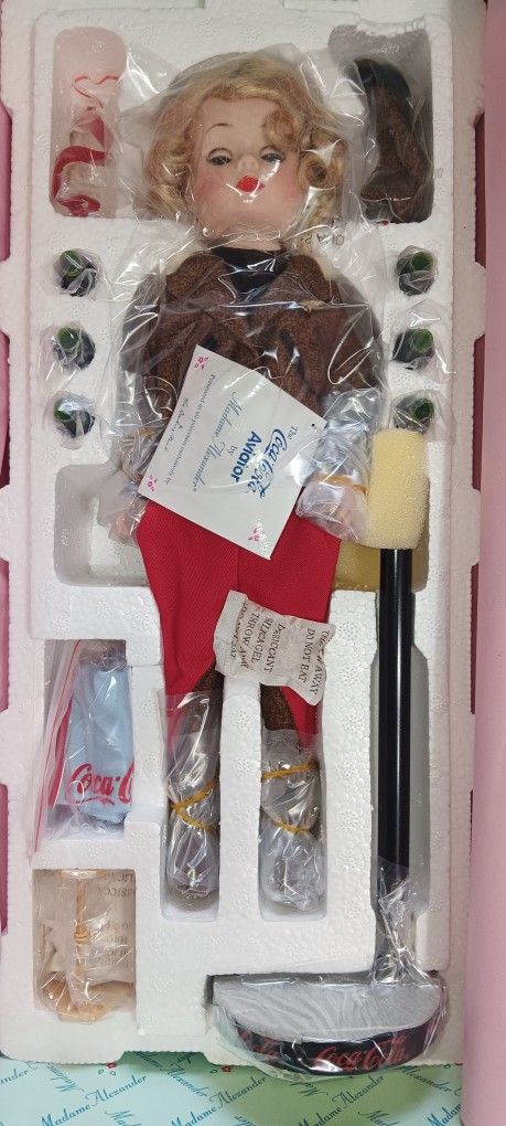 Coca-Cola Porcelain Aviator Doll