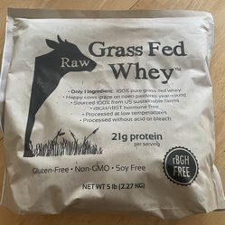 Raw Grass Fed Whey Protein 5lbs