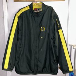 Nike Oregon Ducks Team Full Zip Therma Jacket / Vest Men Removable Sleeves Sz XL