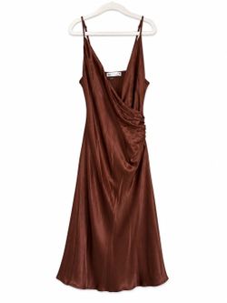 Zara Satin Mini Dress – Size S (Runs Small) – New