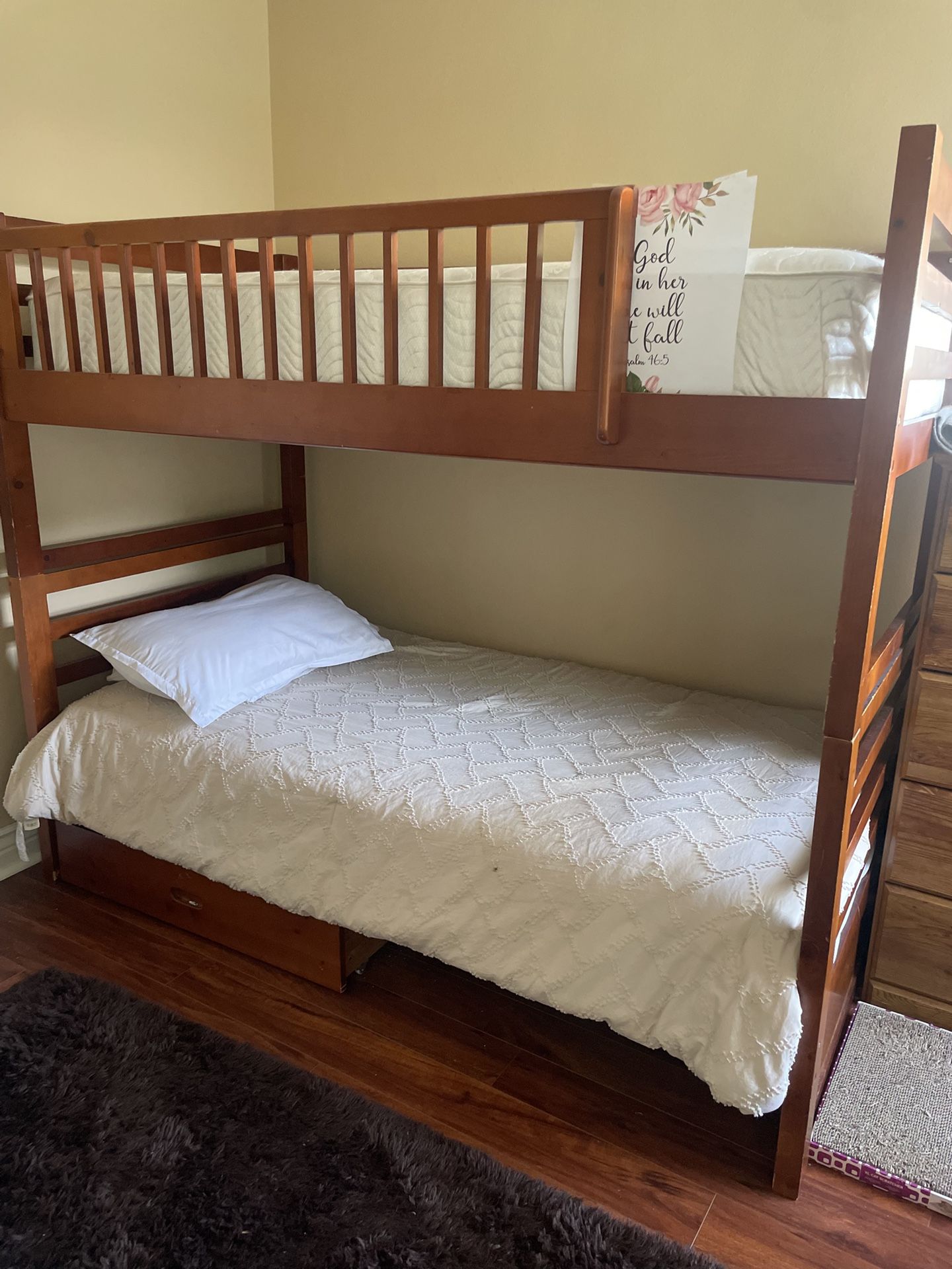 Bunk Bed With Mattresses 