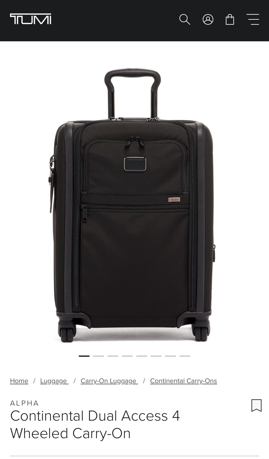 Tumi Continental Luggage